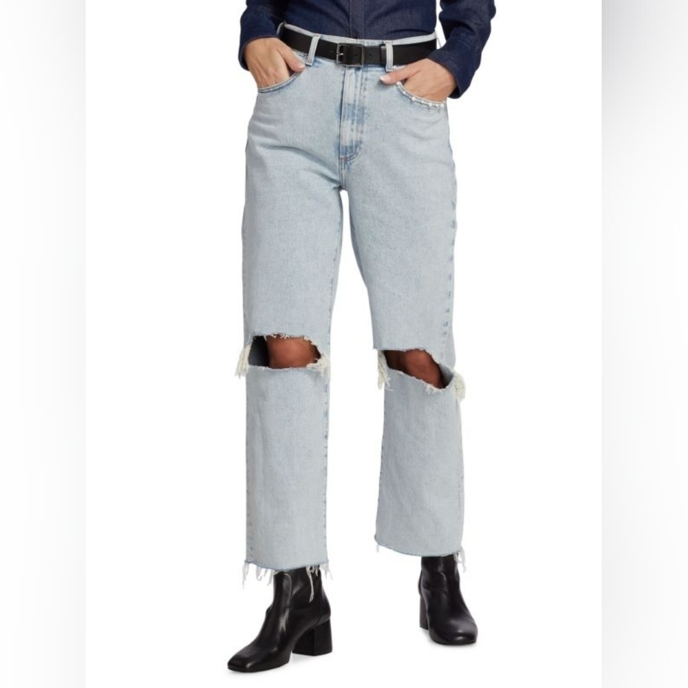Le Jean Mia High Rise Relaxed Straight Jeans